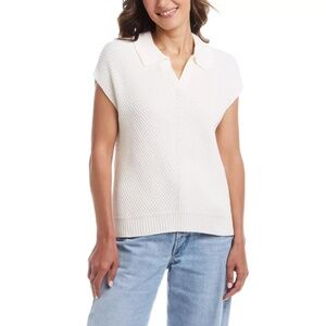 Weatherproof Vintage Ladies' Cotton Cap Sleeve Sweater